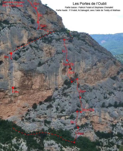 grande voie verdon rive gauche les portes de l'oubli