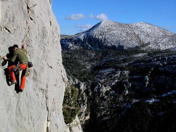 escalade dans le Verdon